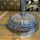 Art deco period lamp in chrome-plated steel