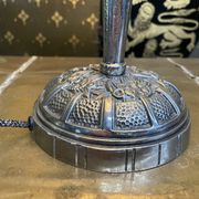 Art deco period lamp in chrome-plated steel
