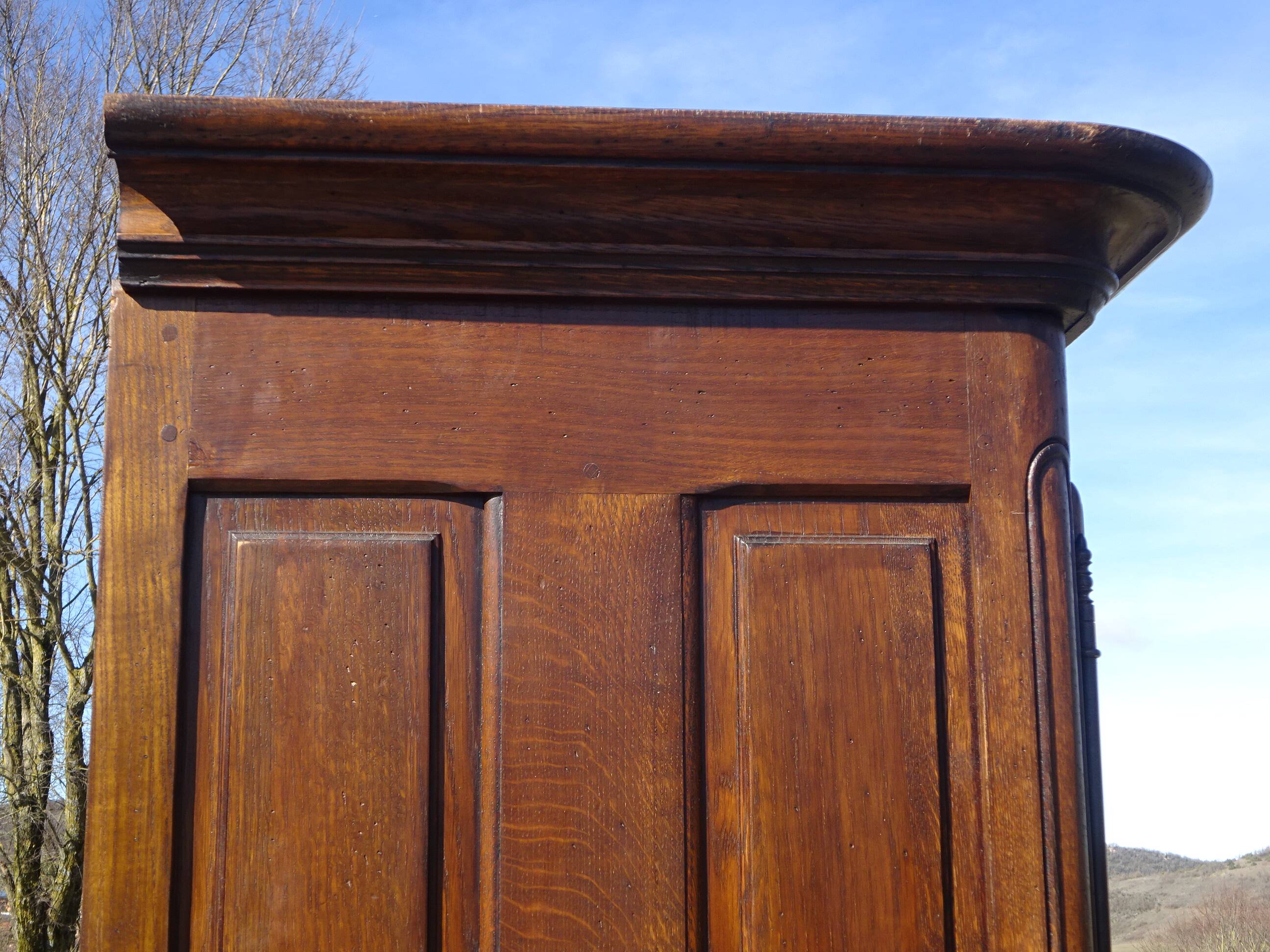 Solid oak wardrobe, Renaissance style