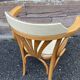 Paire de fauteuils bistrot bois courbé vintage
