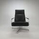 Dutch Design Leather Swivel "Optie" Lounge Chair by Harvink, 1990s