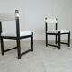 Set of 8 brutalist dining chairs by Emiel Veranneman for Decoene, 1970s