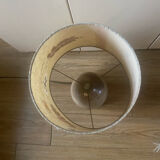 Vintage stoneware lamp signed