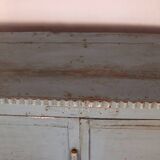 Old original grey-blue patina burmese teak sideboard