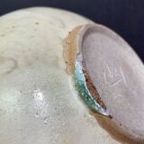 Signed stoneware cup of Raku type