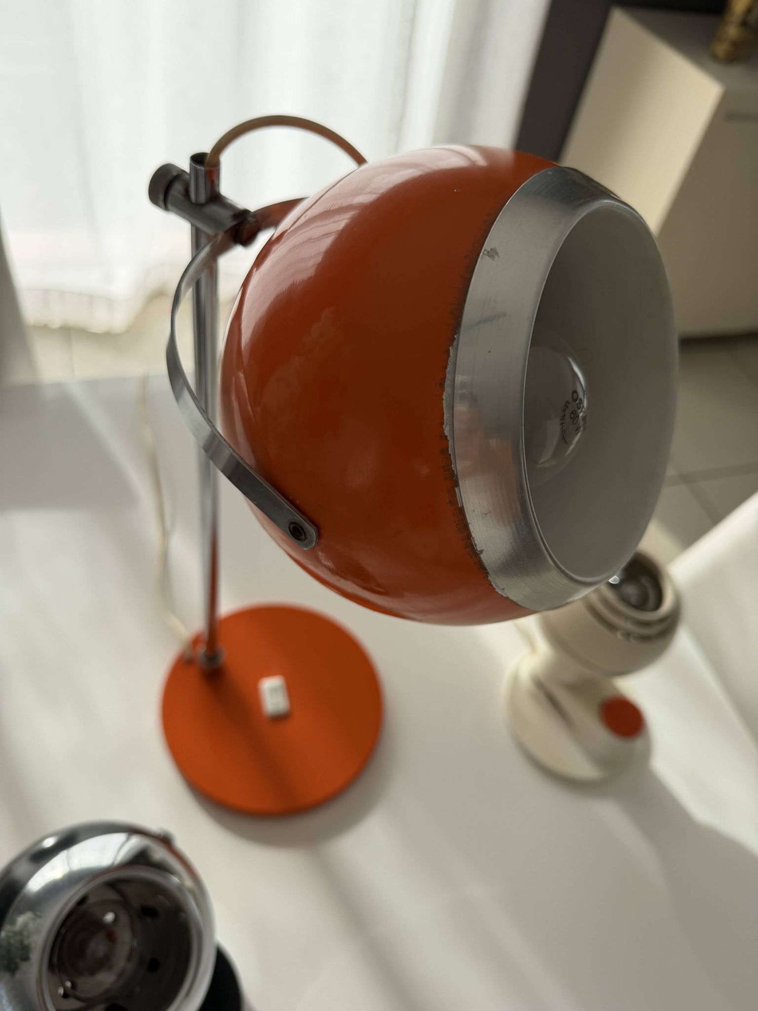 3 eyeball lamps space age