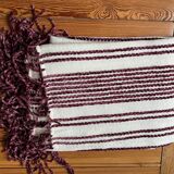 Bohemian ethnic fringed plaid