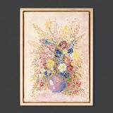 Flower Bouquet from the 1920s, Oil on Canvas, 28 x 38 cm