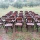 Set of 30 vintage bistro armchairs