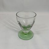 Series of 6 uraline digestive glasses