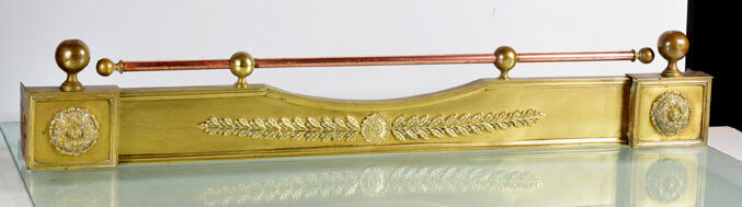 Bar, bronze fireplace front