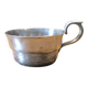 petite tasse en métal argenté