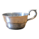 petite tasse en métal argenté