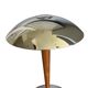 Vintage ship lamp in wood and chrome metal