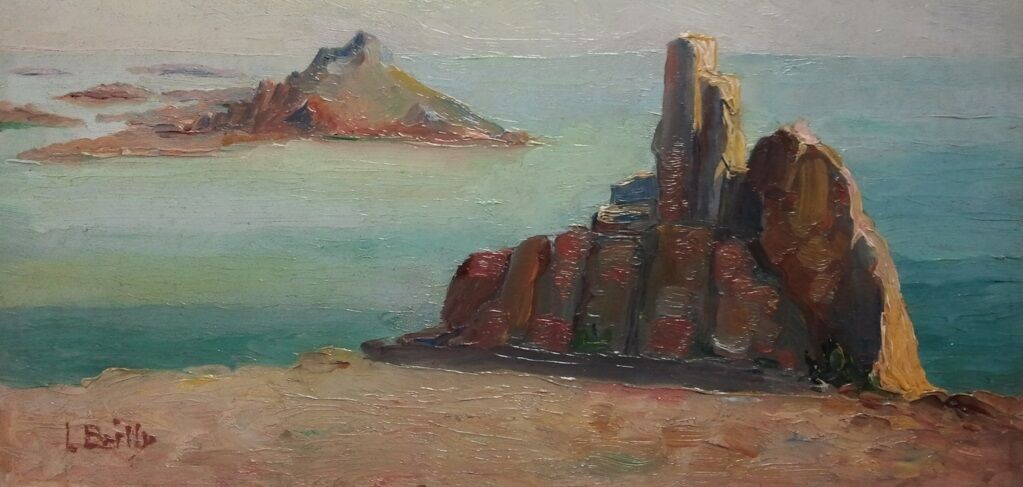 Rocks on the shores of the South of France
