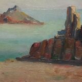 Rocks on the shores of the South of France