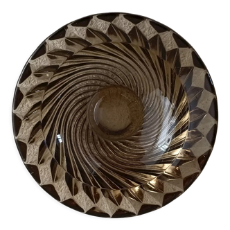 Smoked glass ashtray
