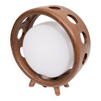 Round Ceramic Table lamp .1960s Germany