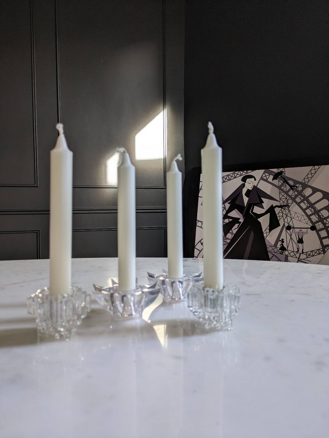 Set of candlesticks from the 70s.