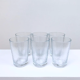 Lot de six verres en verre martelé