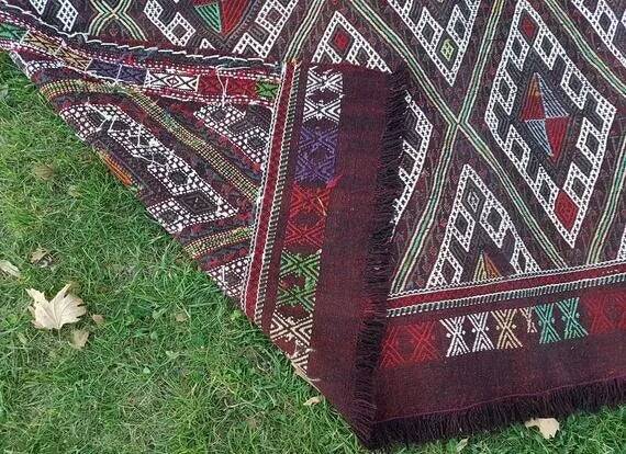 Kilim turc vintage tissé main 160x260 cm