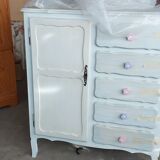 Low wardrobe for children's room. Restyled.