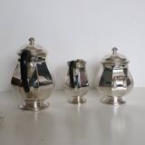 Silver-plated coffee service with ebony handles