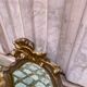 Miroir baroque doré à la feuille style Louis XV du 19ème