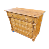Commode en pin massif vers 1900 / marquée / NEU & C. OBERH