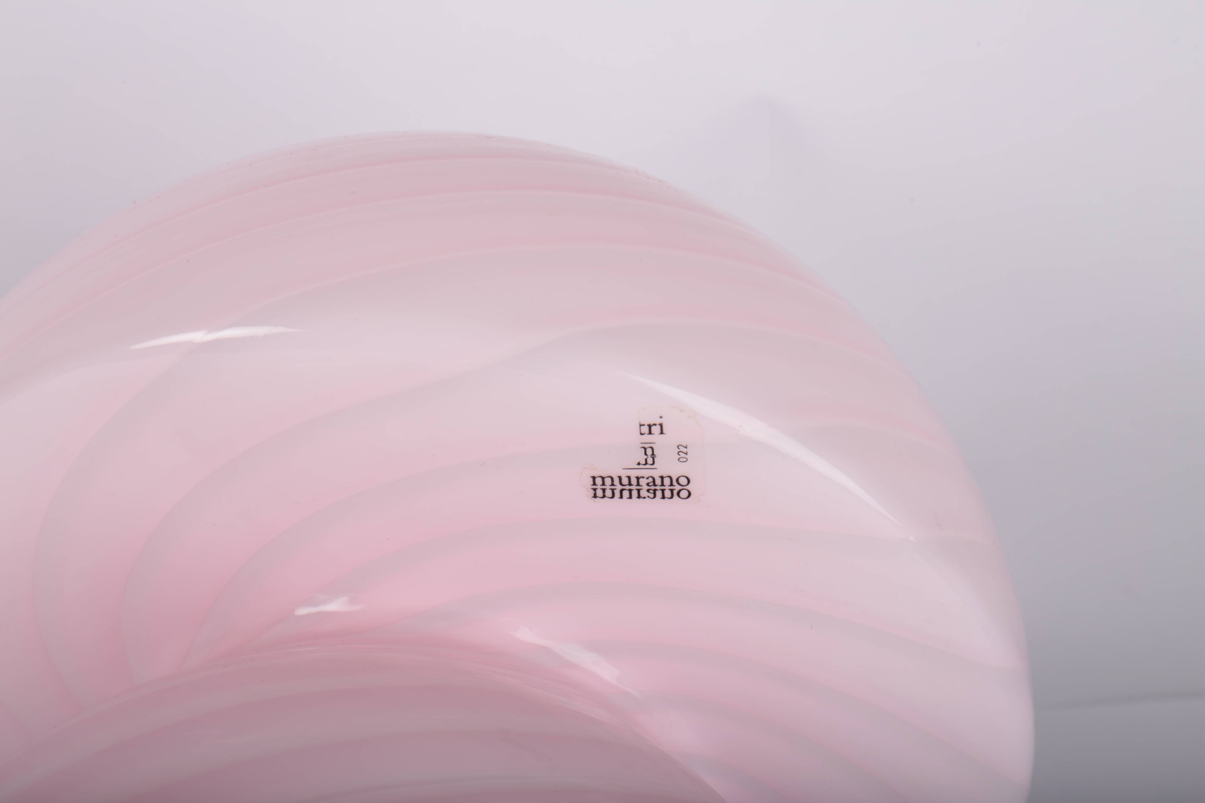 Pink mushroom lamp, Vetri Murano, Italy