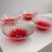 Set of 4 vintage glass bowls