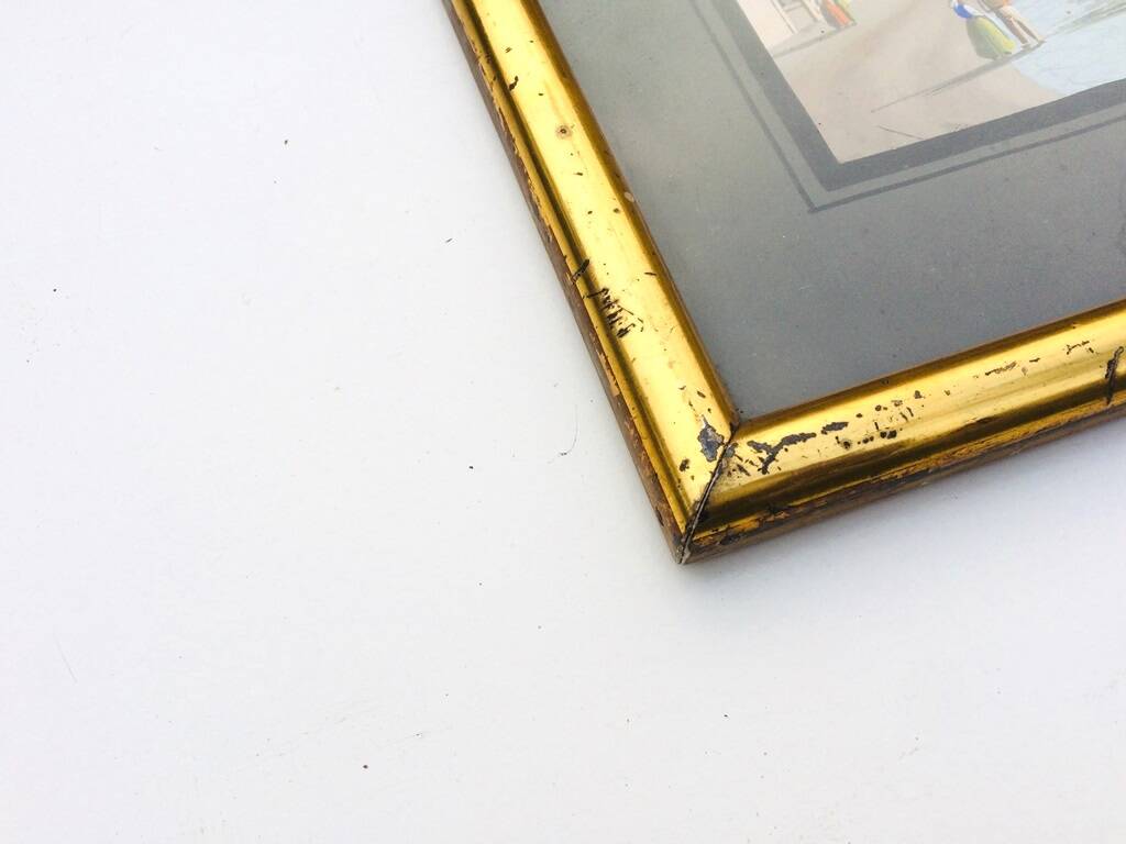 Neapolitan gouaches: View of Naples. 19th century. Giuseppe Scoppa (attributed)