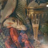 Chromolithographie nature morte