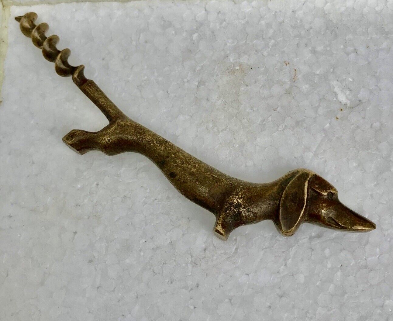 corkscrew old dog Dachshund or Basset bronze - Corkscrew - Korkenzieher