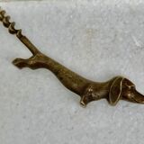 corkscrew old dog Dachshund or Basset bronze - Corkscrew - Korkenzieher