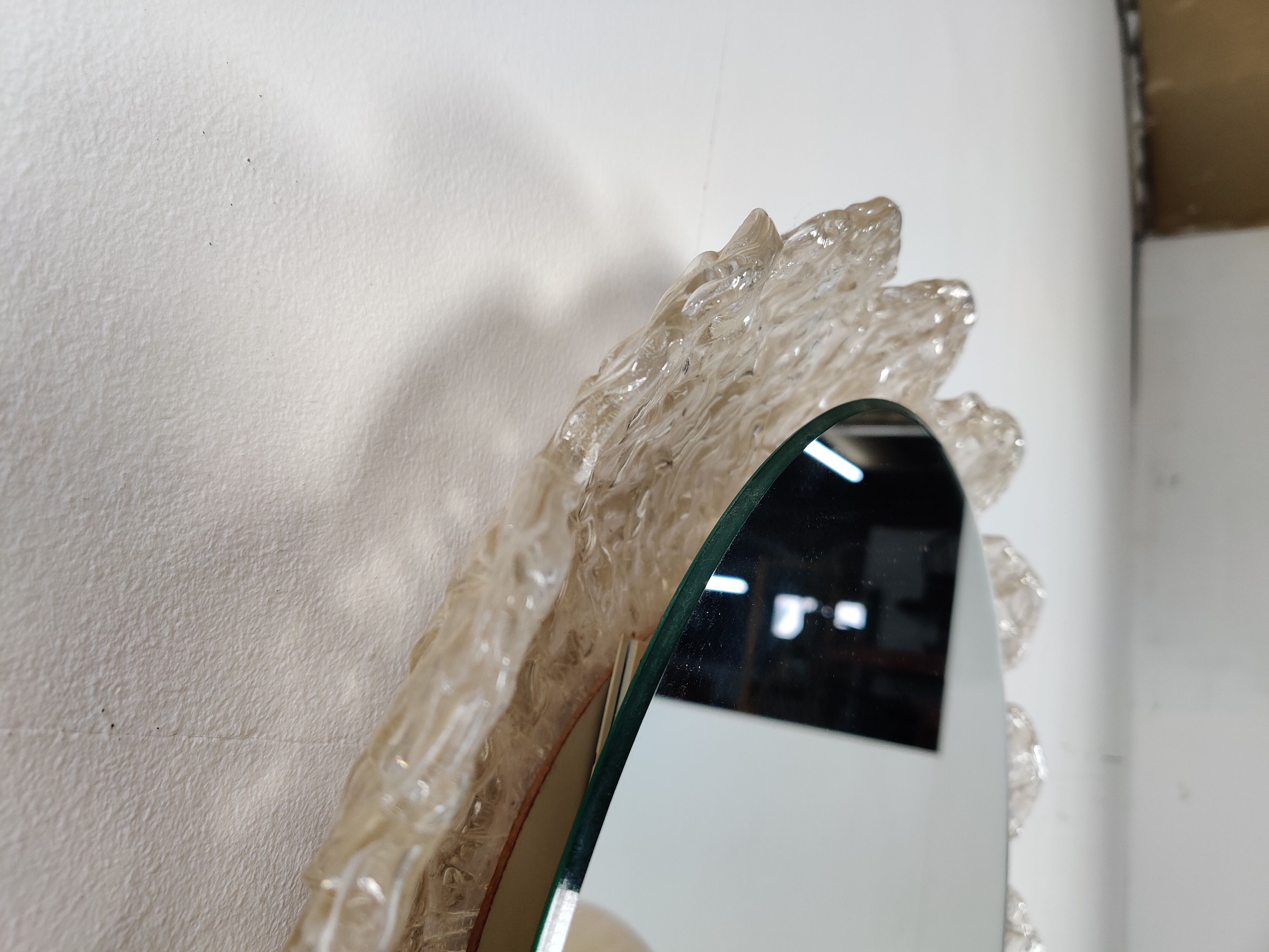 Schoninger bright mirror in plexiglas, 70s