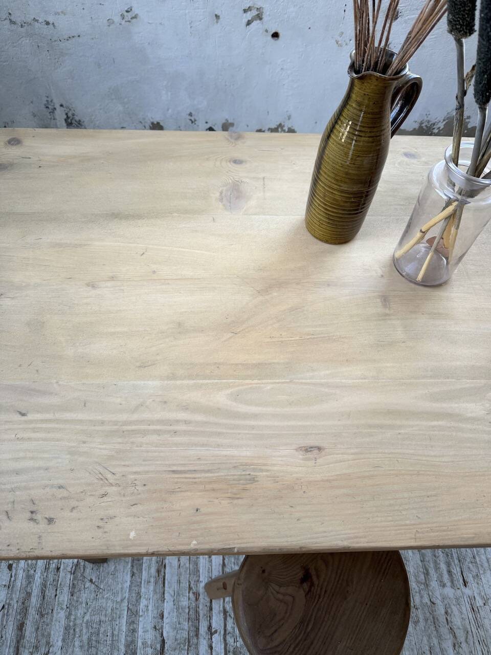 Pine and oak farmhouse table 2m