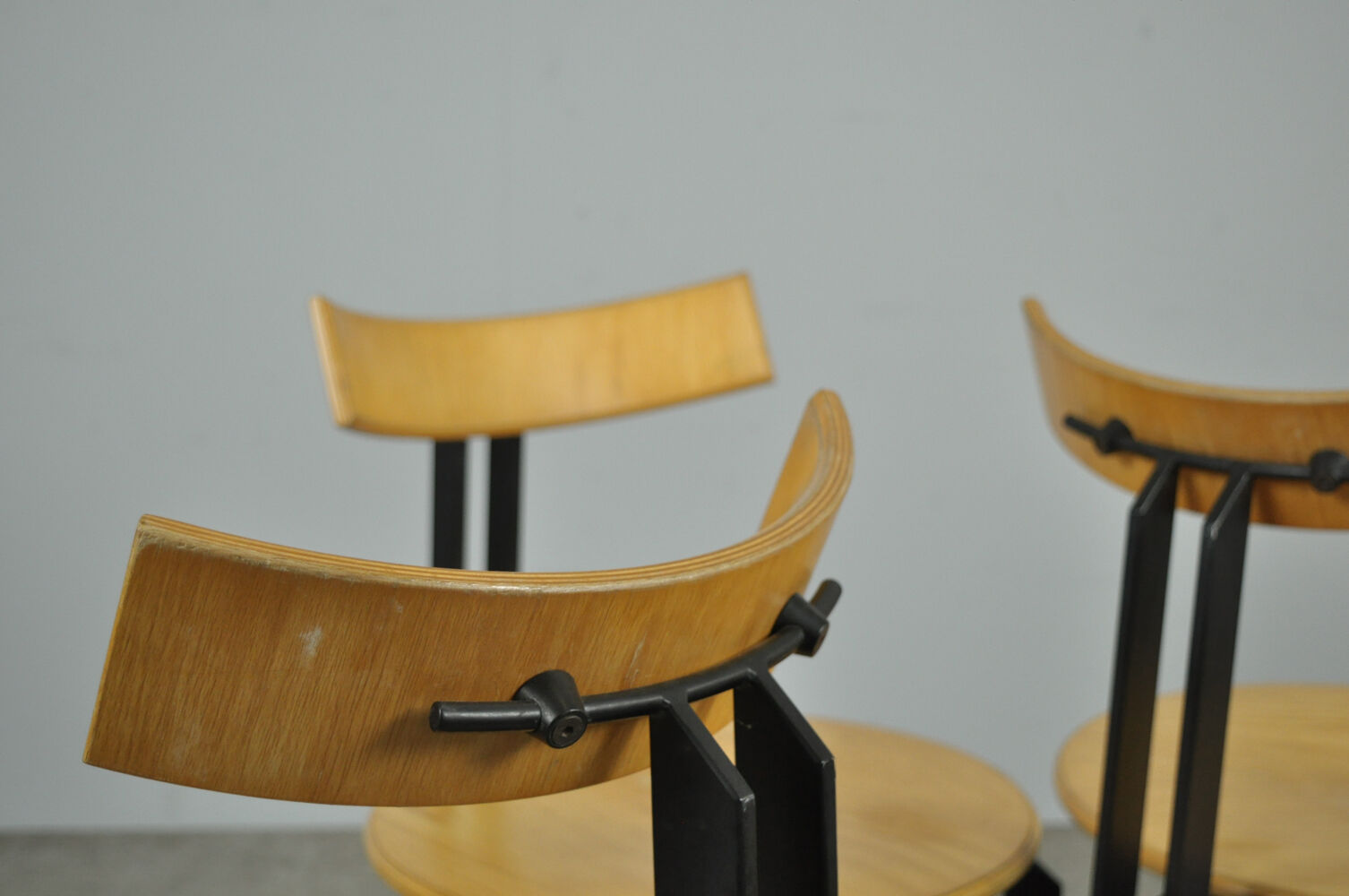 Dutch post modern dining chairs, harvink, 1980s