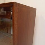 Vintage display cabinet with sliding doors 1950's