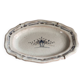Plat en faîence de Rouen "cul noir"