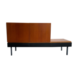 Asymmetrical vintage teak row