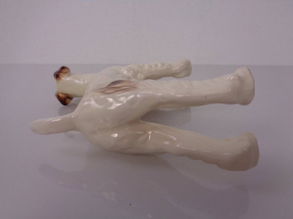 Porcelain Figurine of Fox Terrier, Denmark, 1950s