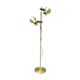 Lampadaire doré 2 spots de 1960