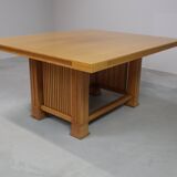 Husser 615 dining table by Frank Lloyd Wright produced by Cassina