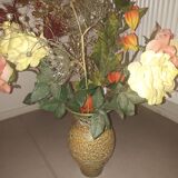 Vintage lava effect ceramic vase