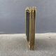 Brass fireplace fire screen 1900, French art nouveau spark screen with 4 shutters