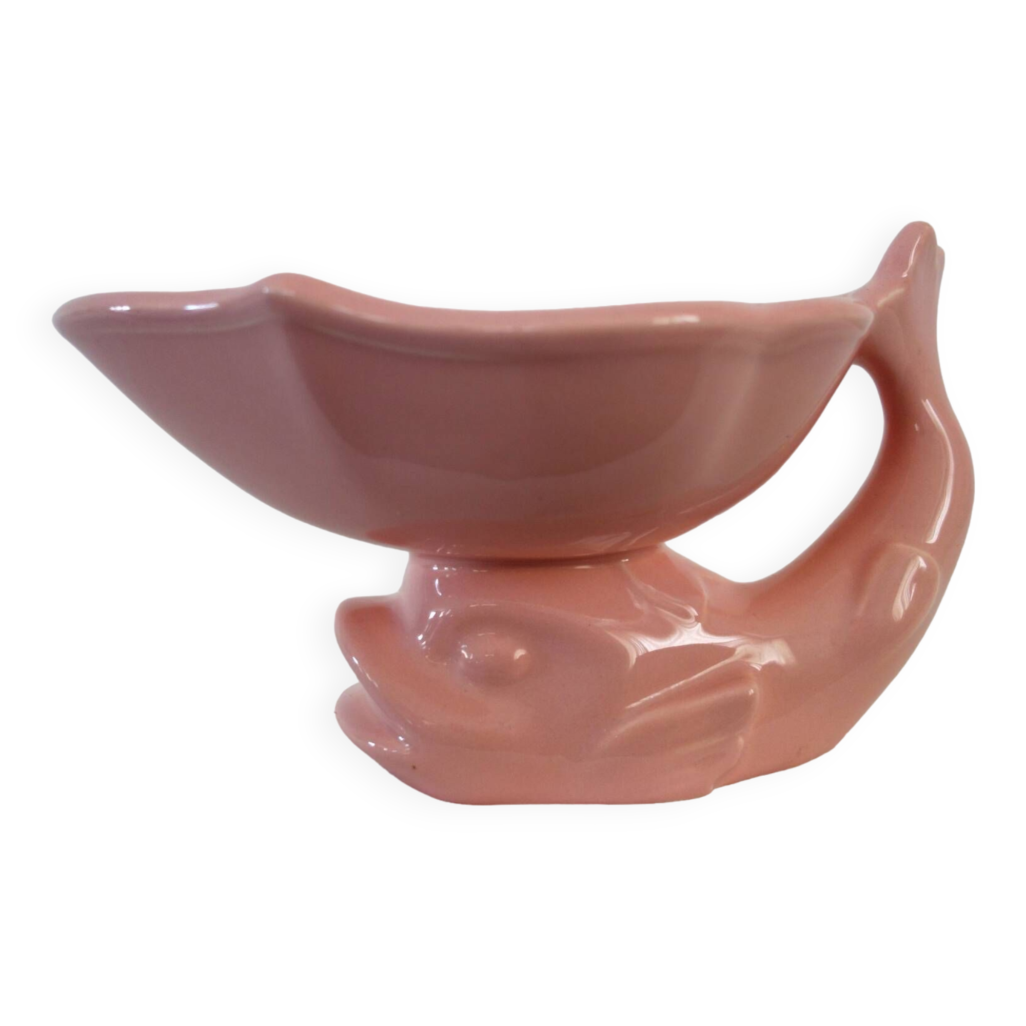 Vintage earthenware fish pocket from Salins