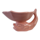 Vintage earthenware fish pocket from Salins
