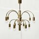 German vintage brass chandelier by Star Leuchten, 1970s.