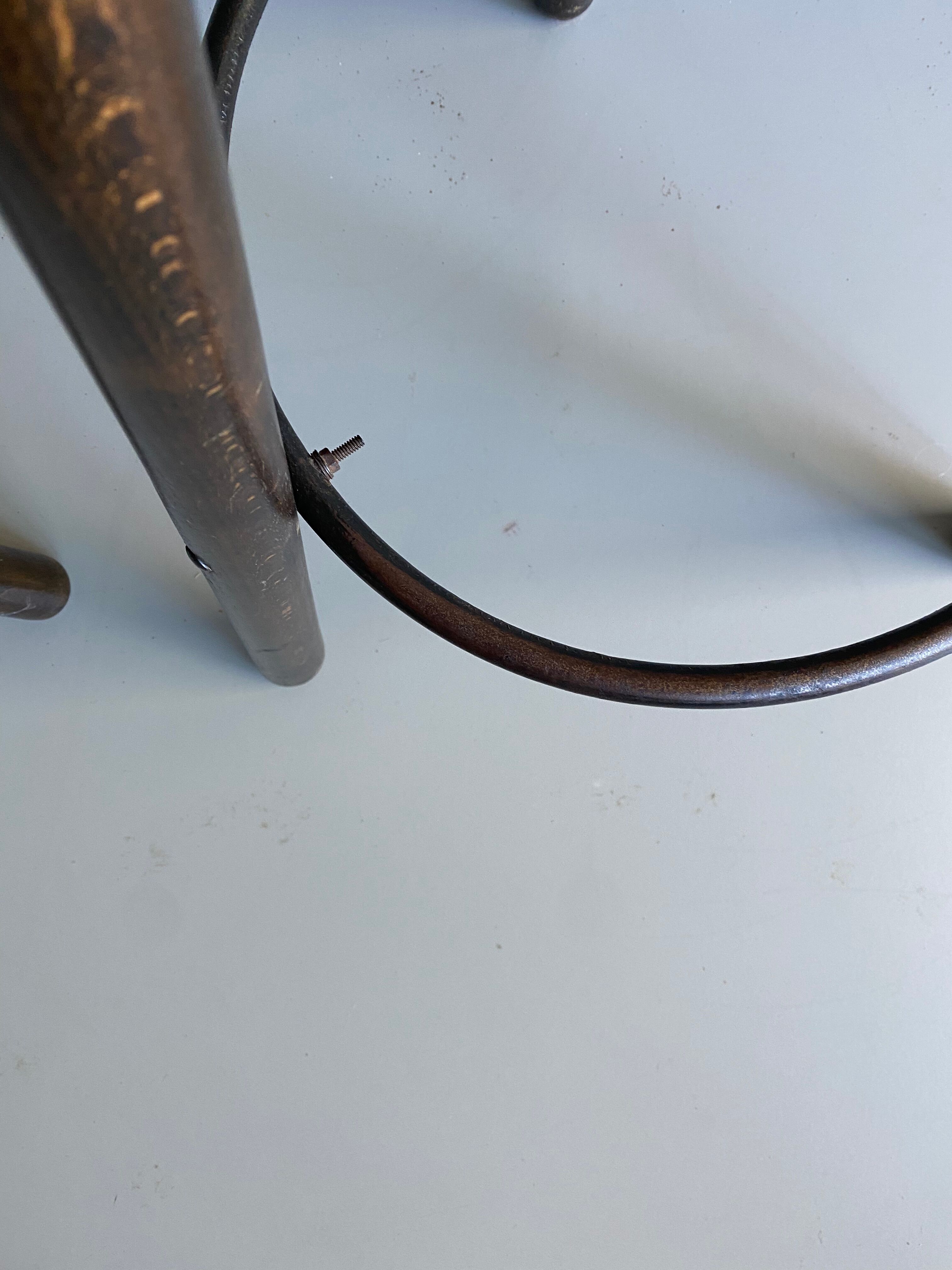 Deux tabourets de bar espagnol Sergio Rodrigues Confonorm Marbella